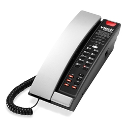 VTech A2221-L2 Silver & Black - Аналоговый миниатюрный телефон с 2 линиями связи