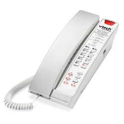 VTech A2221-L2 Silver & Pearl - Аналоговый миниатюрный телефон с 2 линиями связи